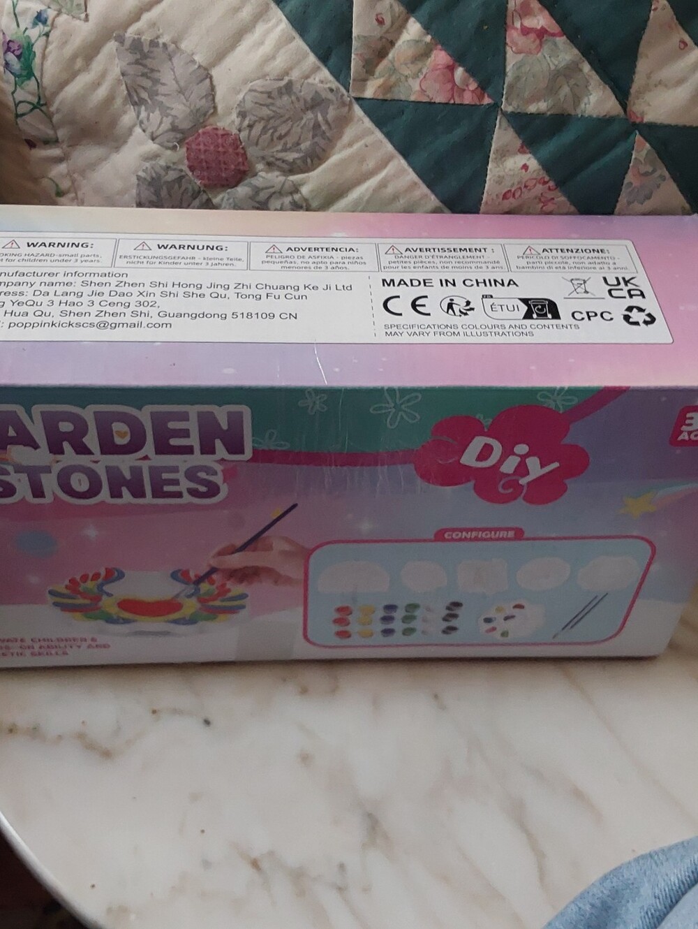 NWOT Painting Kit For Garden Stones, Activity For Children Or Teens